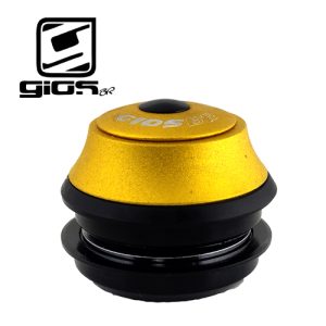 Jogo de direcao Gios mega-over dourado perfil alto 44x44