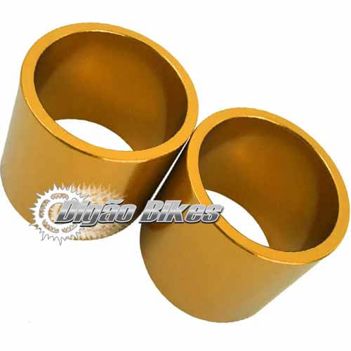 Espaçador em Alumínio 30 mm Dourado