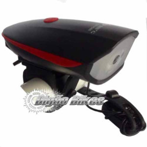 Farol Dianteiro USB Speaker Bicycle Lght com Buzina