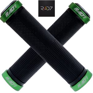 Manopla Rad7 de bike com Trava Verde