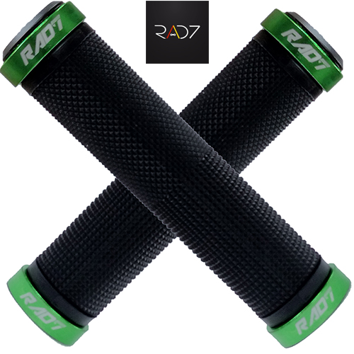 Manopla Rad7 de bike com Trava Verde