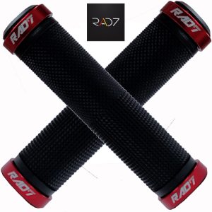 Manopla Rad7 de bike com Trava vermelha