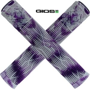 Manopla Gios Gi-058h 165mm Branca com roxo