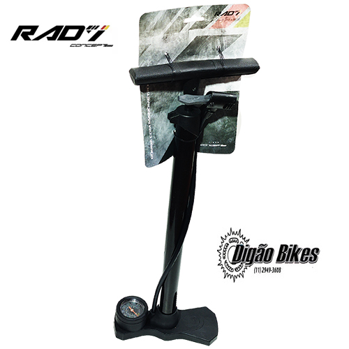 Bomba de ar Oficina Rad7 Grande com Manometro