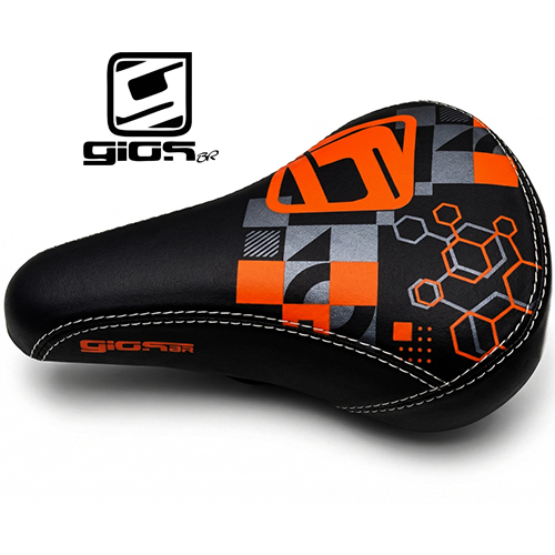 Banco Selim Gios Gi-1109 laranja com preto - Imagem 4