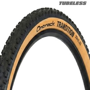 Pneu 29x2.25 Tubeless Ontrack Transition Sem Arame 60tpi kevlar Preto/Marrom