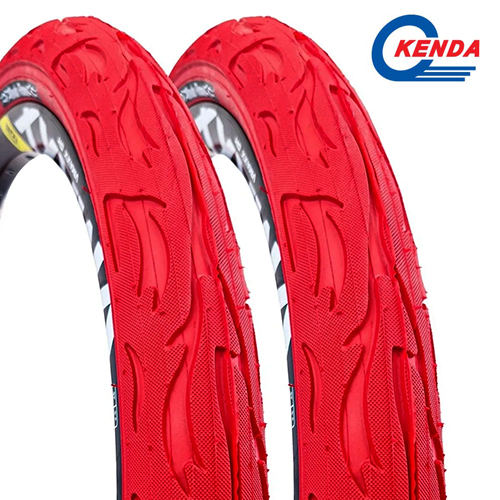 Pneu Kenda Flame 26x2.125 vermelho balão - Imagem 4