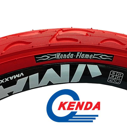 Pneu Kenda Flame 26x2.125 vermelho balão - Imagem 5
