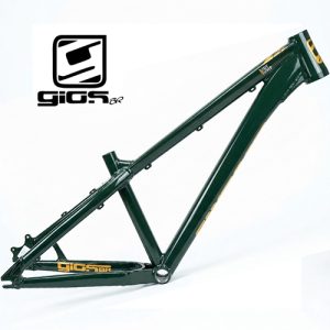 Quadro Gios Dj 26x13,5 Verde escrito em laranja De Bike De Aluminio Mtb Grau Passeio