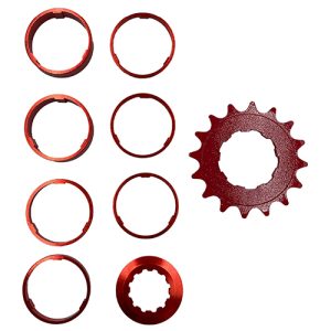 Kit Single Speed  Rad7 16 dentes vermelho 75g