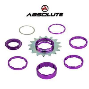Kit Single Speed  Absolute 16 dentes Roxo 66g