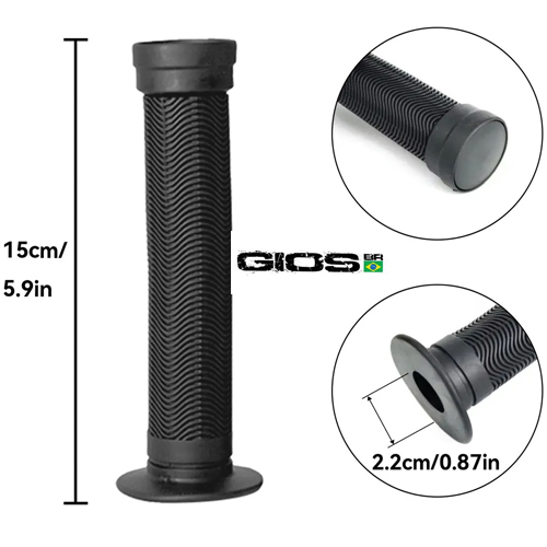 Manopla Gios BMX GI-075A Preta - Imagem 2