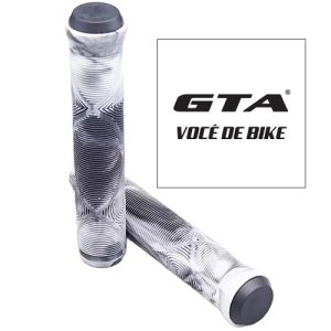 Manopla GTA  Freeride 165mm preta com branco