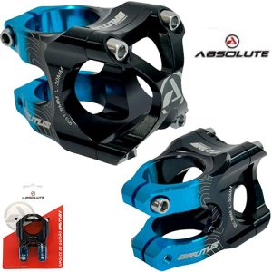 Mesa Absolute Brutus  31.8 x 35 mm azul com preto  Wheeling DH Grau  passeio Grau