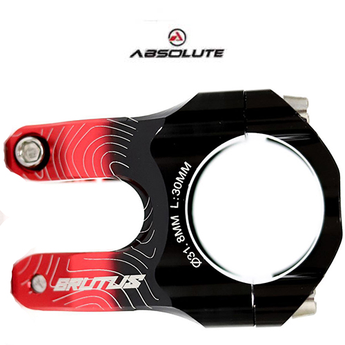 Mesa Absolute Brutus 31.8 x 35 mm vermelha com preto Wheeling DH Grau passeio Grau - Imagem 3