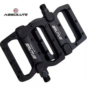 Pedal Absolute Brutus preto rosca grossa 9/16 alumínio