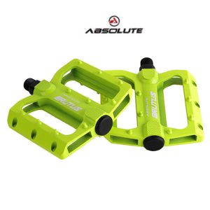 Pedal Absolute Brutus Amarelo_neon rosca grossa 9/16 alumínio