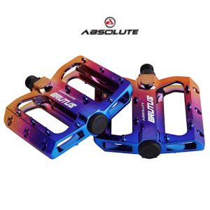 Pedal Absolute Brutus Camaleão rosca grossa 9/16 alumínio