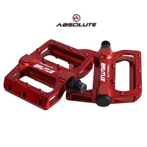 Pedal Absolute Brutus Vermelho rosca grossa 9/16 alumínio