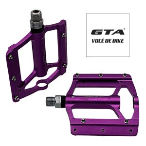 Pedal GTA Roxo rosca grossa 9/16 alumínio 378g