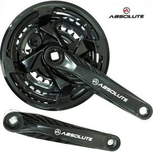 Pedivela Absolute 28/38/48 dentes MTB cor preto